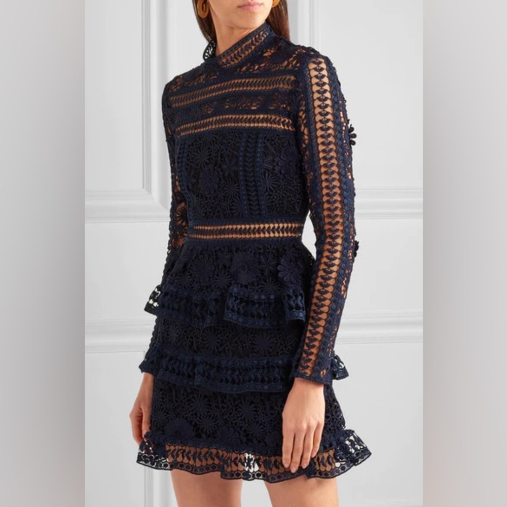 Self Portrait crochet dress - Picture 2 of 7